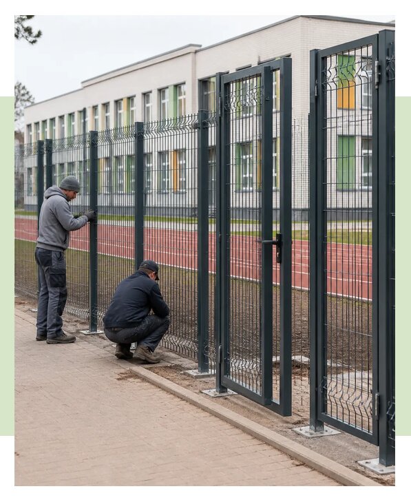 Монтаж ограждений для школ и учебных учреждений в Канске